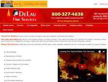Tablet Screenshot of delaufire.com